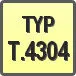 Piktogram - Typ: T.4304